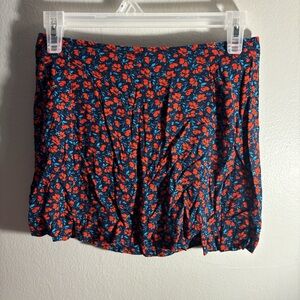 Floral Mini Skirt